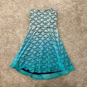 Teal Ombré Juniors Dress